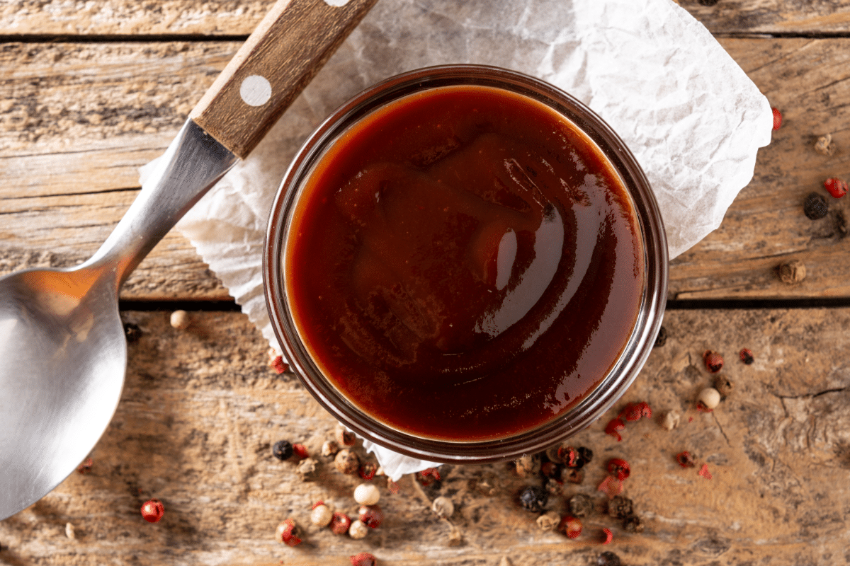 Barbeque sauce in a bowl