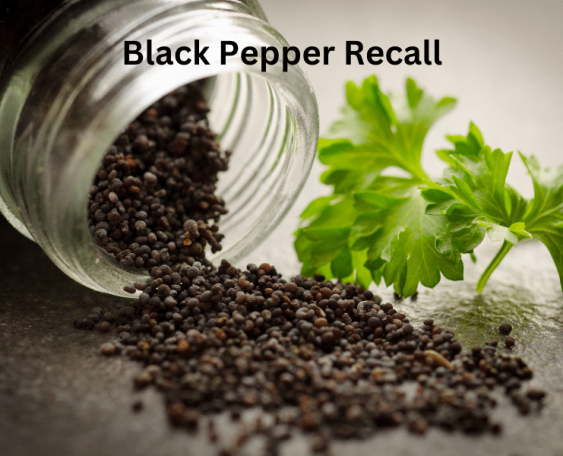black pepper in shaker