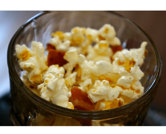 bacon and popcorn mix